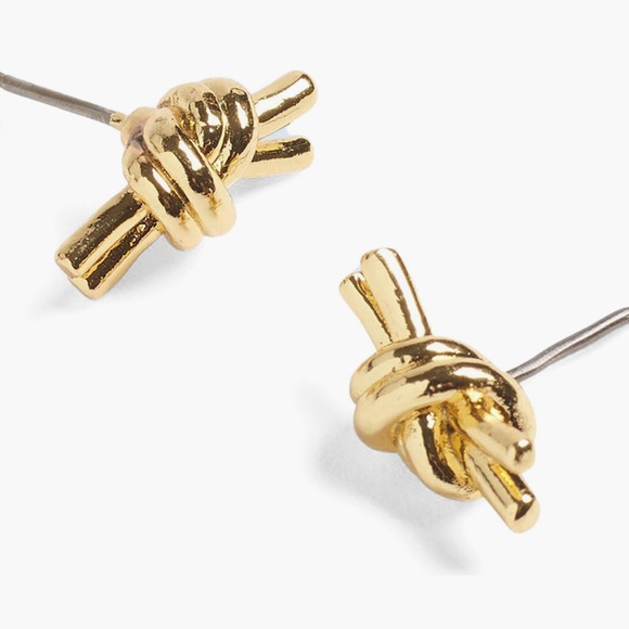 NWT Madewell Knotted Medium Stud Earrings - Picture 3 of 7